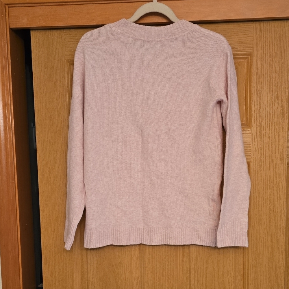 LOFT Light Pink Crew Neck Sweater - Picture 5 of 5